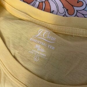 Cotton J Crew yellow tee